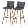 Mørteens Chaises de bar Panola (lot de 2) - Basalte