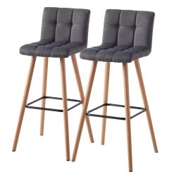 Mørteens Chaises de bar Panola (lot de 2) - Basalte