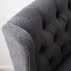 Maison Belfort Chaise de bar Nola - Tissu - Chêne massif - Gris foncé / Chêne foncé -Commodes enfant Soldes 1000008130 210301 11225600007 DETAILS P000000001000008130