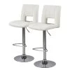 Roomscape Chaises de bar Selina I (lot de 2) - Blanc vieilli