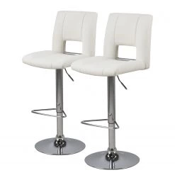Roomscape Chaises de bar Selina I (lot de 2) - Blanc vieilli