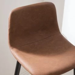 Ars manufacti Chaises de bar Pohang (lot de 2) - Imitation cuir / Métal - Marron / noir 17 Ars manufacti Chaises de bar Pohang (lot de 2) - Imitation cuir / Métal - Marron / noir -Commodes enfant Soldes 1000114116 180927 17554917 GALLERYIMAGES P000000001000114116