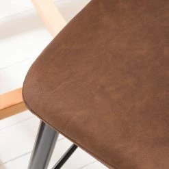 Ars manufacti Chaises de bar Pohang (lot de 2) - Imitation cuir / Métal - Marron / noir 18 Ars manufacti Chaises de bar Pohang (lot de 2) - Imitation cuir / Métal - Marron / noir -Commodes enfant Soldes 1000114116 180927 17554918 GALLERYIMAGES P000000001000114116