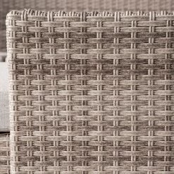 Jardi Ensemble lounge Le Vaux (5 éléments) - Tissu / Polyrotin - Beige / Marron gris -Commodes enfant Soldes 1000118214 080 GALLERYIMAGES P000000001000118214