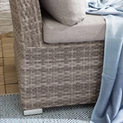 Jardi Ensemble lounge Le Vaux (5 éléments) - Tissu / Polyrotin - Beige / Marron gris -Commodes enfant Soldes 1000118214 180606 11531610 GALLERYIMAGES P000000001000118214