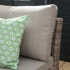 Jardi Ensemble lounge Le Vaux (5 éléments) - Tissu / Polyrotin - Beige / Marron gris -Commodes enfant Soldes 1000118214 180606 11531611 GALLERYIMAGES P000000001000118214