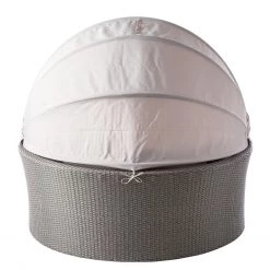 Salon de jardin modulable Soller - Tissu / Polyrotin - Gris clair / Gris -Commodes enfant Soldes 1000118226 050 GALLERYIMAGES P000000001000118226