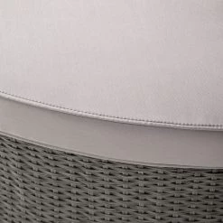 Salon de jardin modulable Soller - Tissu / Polyrotin - Gris clair / Gris -Commodes enfant Soldes 1000118226 070 GALLERYIMAGES P000000001000118226