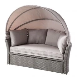 Salon de jardin modulable Soller - Tissu / Polyrotin - Gris clair / Gris -Commodes enfant Soldes 1000118226 090 GALLERYIMAGES P000000001000118226