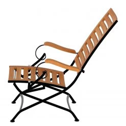 Jardi Chaise longue Tuscany - Acacia massif / Acier - Acacia / Noir -Commodes enfant Soldes 1000135903 190329 16505800036 GALLERYIMAGES P000000001000135903