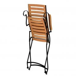 Jardi Chaise longue Tuscany - Acacia massif / Acier - Acacia / Noir -Commodes enfant Soldes 1000135903 190329 16505800041 GALLERYIMAGES P000000001000135903