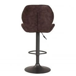 Loftscape Chaises de bar Ripley (lot de 2) - Microfibre / Acier - Anthracite - Marron vintage -Commodes enfant Soldes 1000138396 181108 10442737 GALLERYIMAGES P000000001000138396