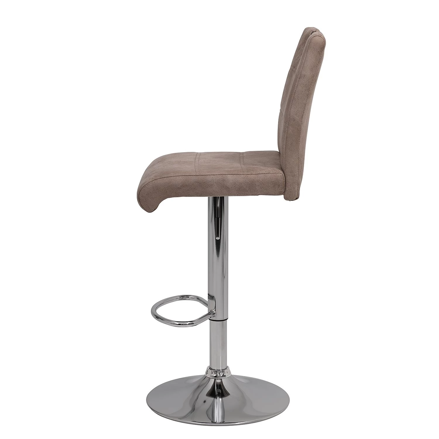 Loftscape Chaises de bar Mansfield (lot de 2) - Microfibre / Acier - Marron vintage 3 Loftscape Chaises de bar Mansfield (lot de 2) - Microfibre / Acier - Marron vintage – Image 3