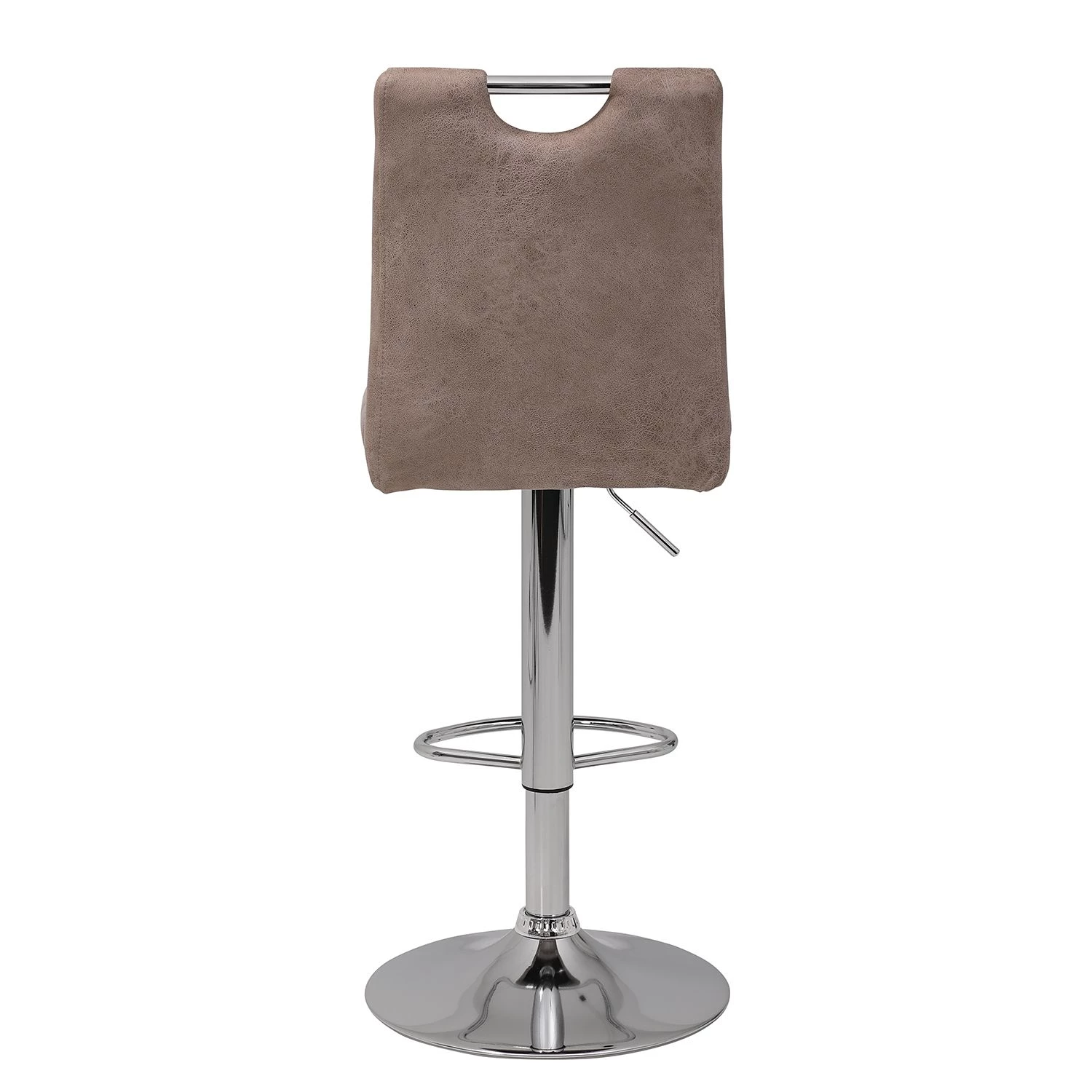 Loftscape Chaises de bar Mansfield (lot de 2) - Microfibre / Acier - Marron vintage 4 Loftscape Chaises de bar Mansfield (lot de 2) - Microfibre / Acier - Marron vintage – Image 4