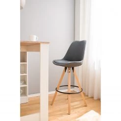 Mørteens Chaises de bar Aledas II - Gris - Lot de 2 -Commodes enfant Soldes 1000138429 210323 15111700153 DETAILS P000000001000138429