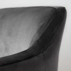 Mørteens Chaises de bar Nicholas III - Velours / Chêne massif - Noir - Gris foncé - Lot de 2 -Commodes enfant Soldes 1000138436 200814 08201600019 DETAILS P000000001000138436