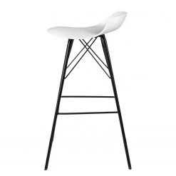 Tenzo Chaises de bar Tori (lot de 2) - Imitation cuir / Métal - Noir - Blanc -Commodes enfant Soldes 1000144372 181116 14400684 GALLERYIMAGES P000000001000144372