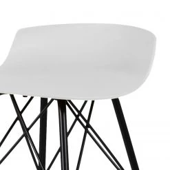 Tenzo Chaises de bar Tori (lot de 2) - Imitation cuir / Métal - Noir - Blanc -Commodes enfant Soldes 1000144372 181116 14400685 GALLERYIMAGES P000000001000144372