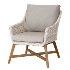 Best Freizeitmöbel Salon de détente Paterna (5 éléments) - Teck massif / Matière plastique - Marron / Beige -Commodes enfant Soldes 1000155542 190301 15253900154 GALLERYIMAGES P000000001000155542