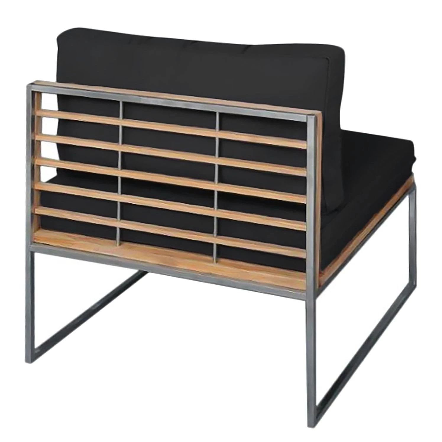 Studio Copenhagen Salon Teakline Exkl. II (5 éléments) - Tissu / Teck massif - Anthracite 5 Studio Copenhagen Salon Teakline Exkl. II (5 éléments) - Tissu / Teck massif - Anthracite – Image 5