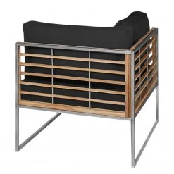 Studio Copenhagen Salon Teakline Exkl. VIII (6 éléments) - Teck massif / Tissu - Anthracite / Marron -Commodes enfant Soldes 1000164584 190321 08351300080 GALLERYIMAGES P000000001000164584