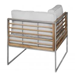 Studio Copenhagen Salon Teakline Exkl. XII (4 éléments) - Teck massif / Tissu - Beige / Marron -Commodes enfant Soldes 1000164588 190321 08351400102 GALLERYIMAGES P000000001000164588