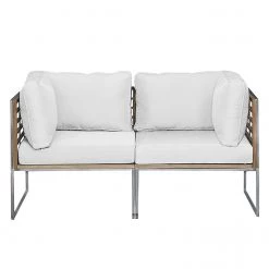 Studio Copenhagen Salon Teakline Exkl. XIII (2 éléments) - Teck massif / Tissu - Beige / Marron