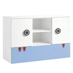 Now! by hülsta Commode hülsta now minimo I - Blanc / Bleu clair