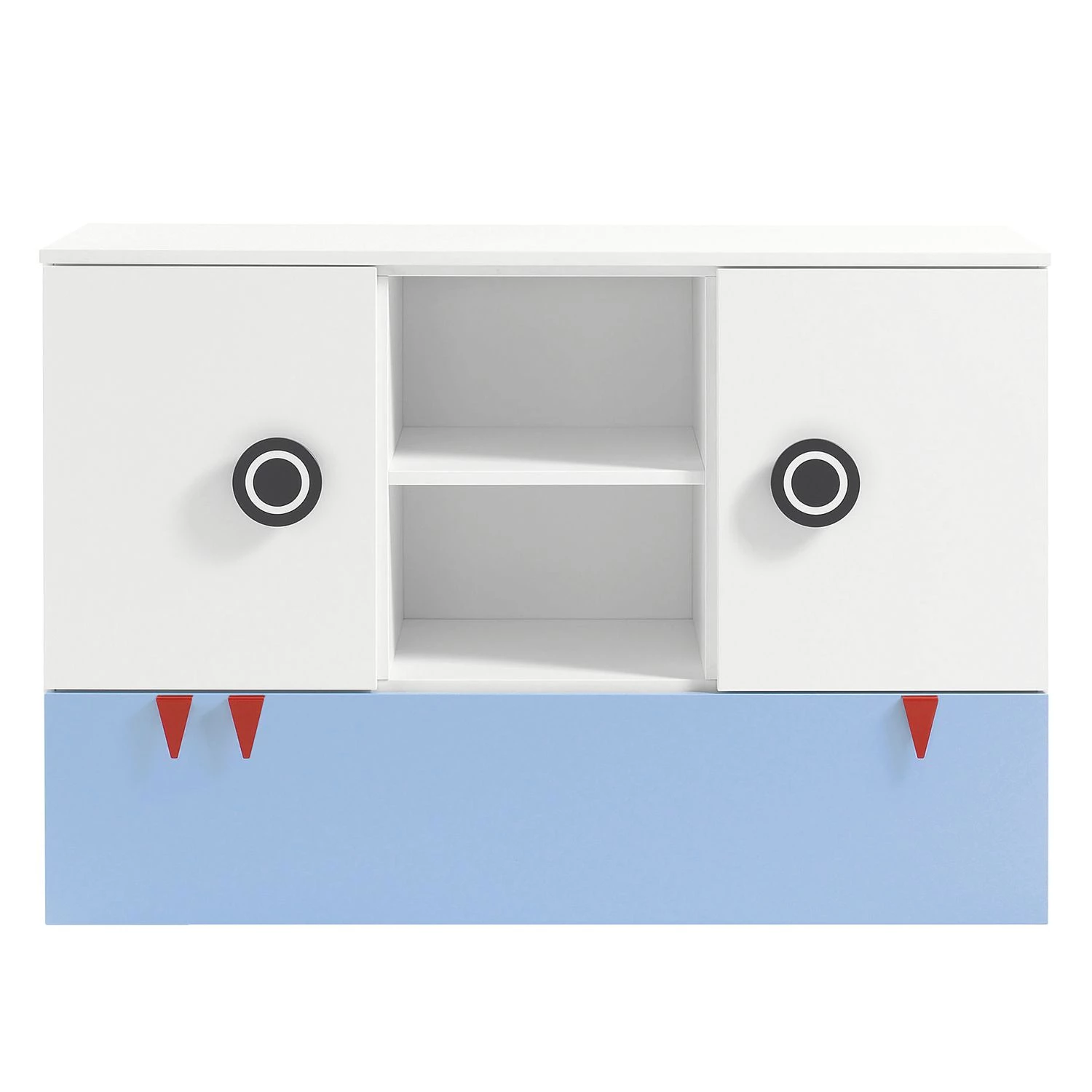 Now! by hülsta Commode hülsta now minimo I - Blanc / Bleu clair 2 Now! by hülsta Commode hülsta now minimo I - Blanc / Bleu clair – Image 2