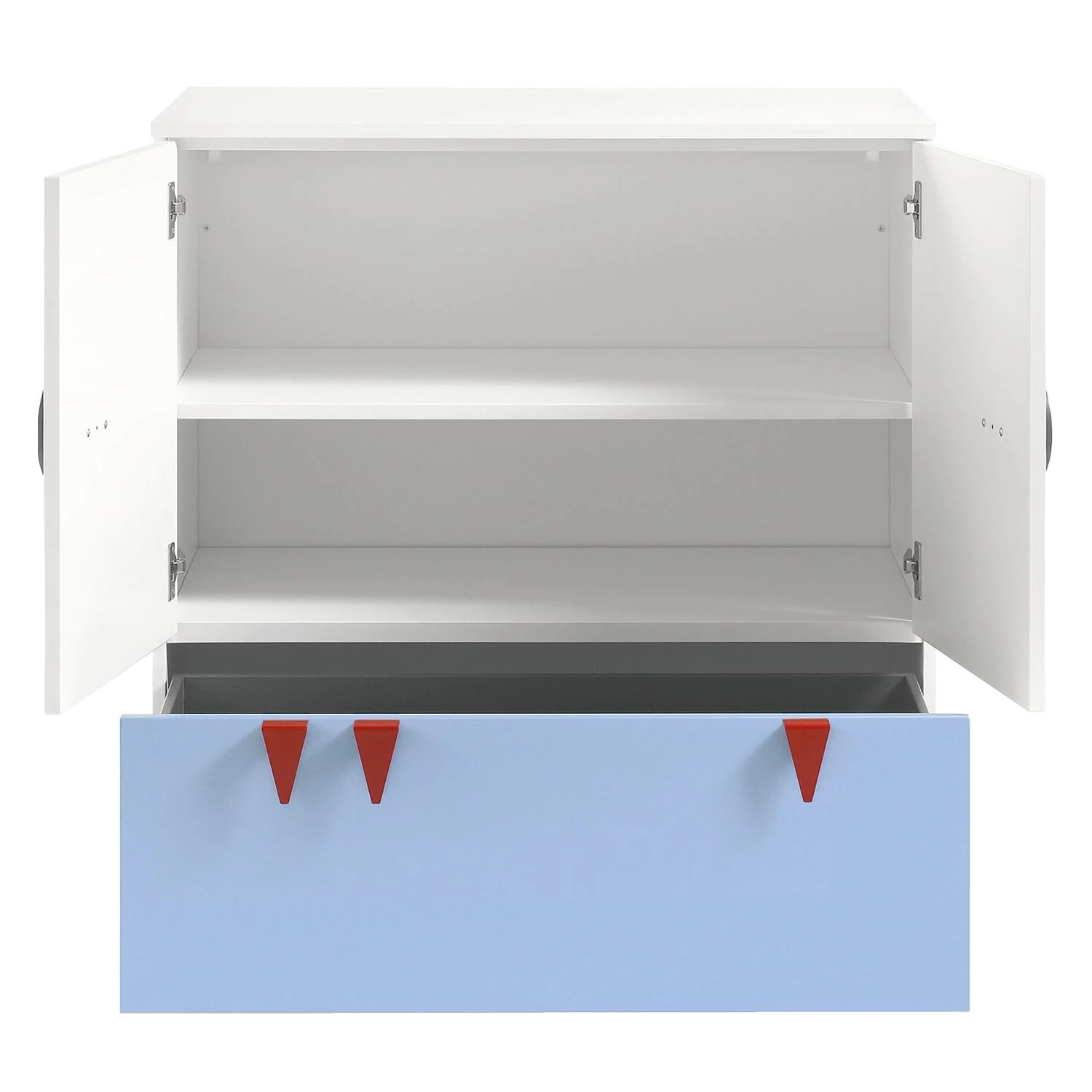 Now! by hülsta Commode hülsta now minimo II - Blanc / Bleu clair 5 Now! by hülsta Commode hülsta now minimo II - Blanc / Bleu clair – Image 5