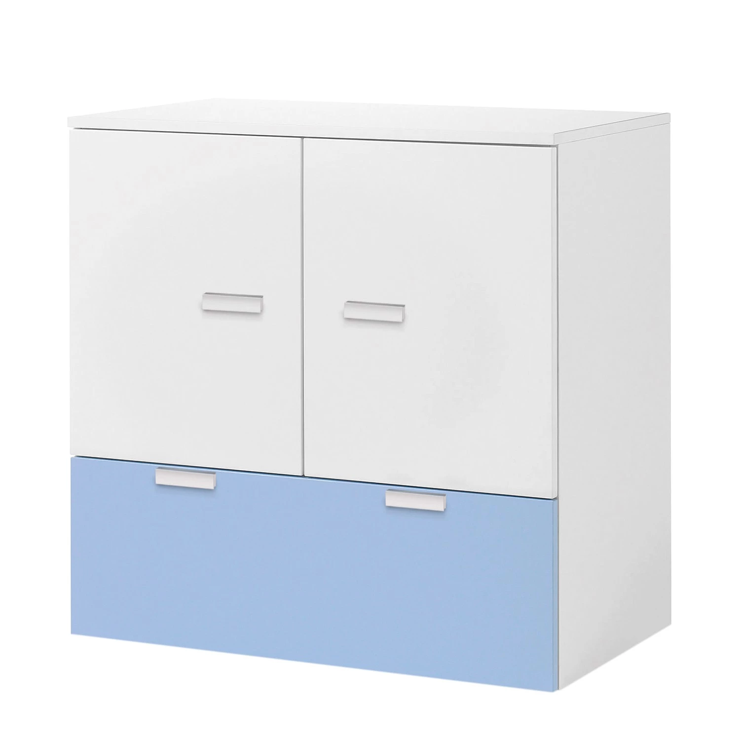 Now! by hülsta Commode hülsta now minimo II - Blanc / Bleu clair 6 Now! by hülsta Commode hülsta now minimo II - Blanc / Bleu clair – Image 6