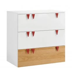 Now! by hülsta Commode hülsta now minimo IV - Blanc / Marron clair