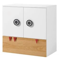 Now! by hülsta Commode hülsta now minimo II - Blanc / Marron clair