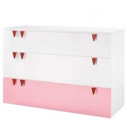 Now! by hülsta Commode hülsta now minimo V - Blanc / Rose