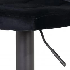 Loftscape Chaises de bar Irma (lot de 2) - Velours / Acier - Noir -Commodes enfant Soldes 1000171102 210107 17561000007 DETAILS P000000001000171102