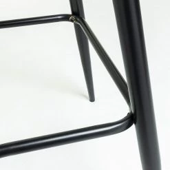 Jack & Alice Chaise de bar Sendo (lot de 2) - Velours/ Métal - Gris / Noir -Commodes enfant Soldes 1000172232 190503 12121200211 GALLERYIMAGES P000000001000172232