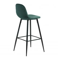Jack & Alice Chaise de bar Sendo (lot de 2) - Velours/ Métal - Turquoise / Noir -Commodes enfant Soldes 1000172233 220315 031 DETAILS P000000001000172233