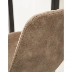 Ars manufacti Chaises de bar Luhi (lot de 2) - Microfibre / Acier - Limon vintage -Commodes enfant Soldes 1000176732 200310 11100600004 DETAILS P000000001000176732