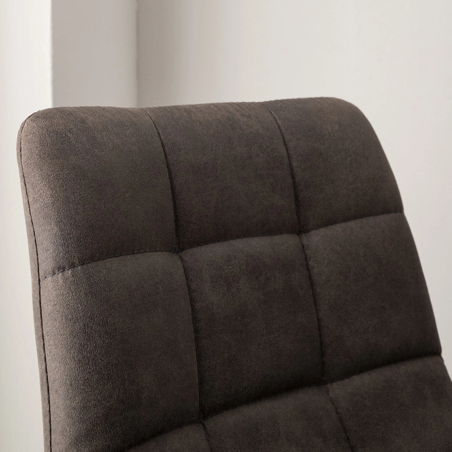 Ars manufacti Chaises de bar Donnell (lot de 2) - Microfibre/ Acier - Noir mat - Anthracite 8 Ars manufacti Chaises de bar Donnell (lot de 2) - Microfibre/ Acier - Noir mat - Anthracite – Image 8