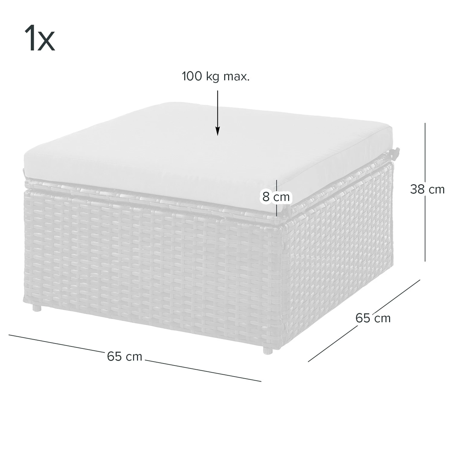 Jardi Salon Paradise Lounge II (5 éléments) - Polyrotin / Nylon - Marron / Beige 7 Jardi Salon Paradise Lounge II (5 éléments) - Polyrotin / Nylon - Marron / Beige – Image 7