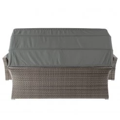 Jardi Salon lounge Le Vaux II (5 éléments) - Tissu / Polyrotin - Gris -Commodes enfant Soldes 1000182809 200403 12313500025 DETAILS P000000001000182809