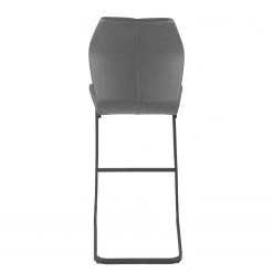 Loftscape Chaises de bar Ivin (lot de 2) - Imitation cuir / Métal - Noir - Gris -Commodes enfant Soldes 1000189786 191119 12525500061 DETAILS P000000001000189786