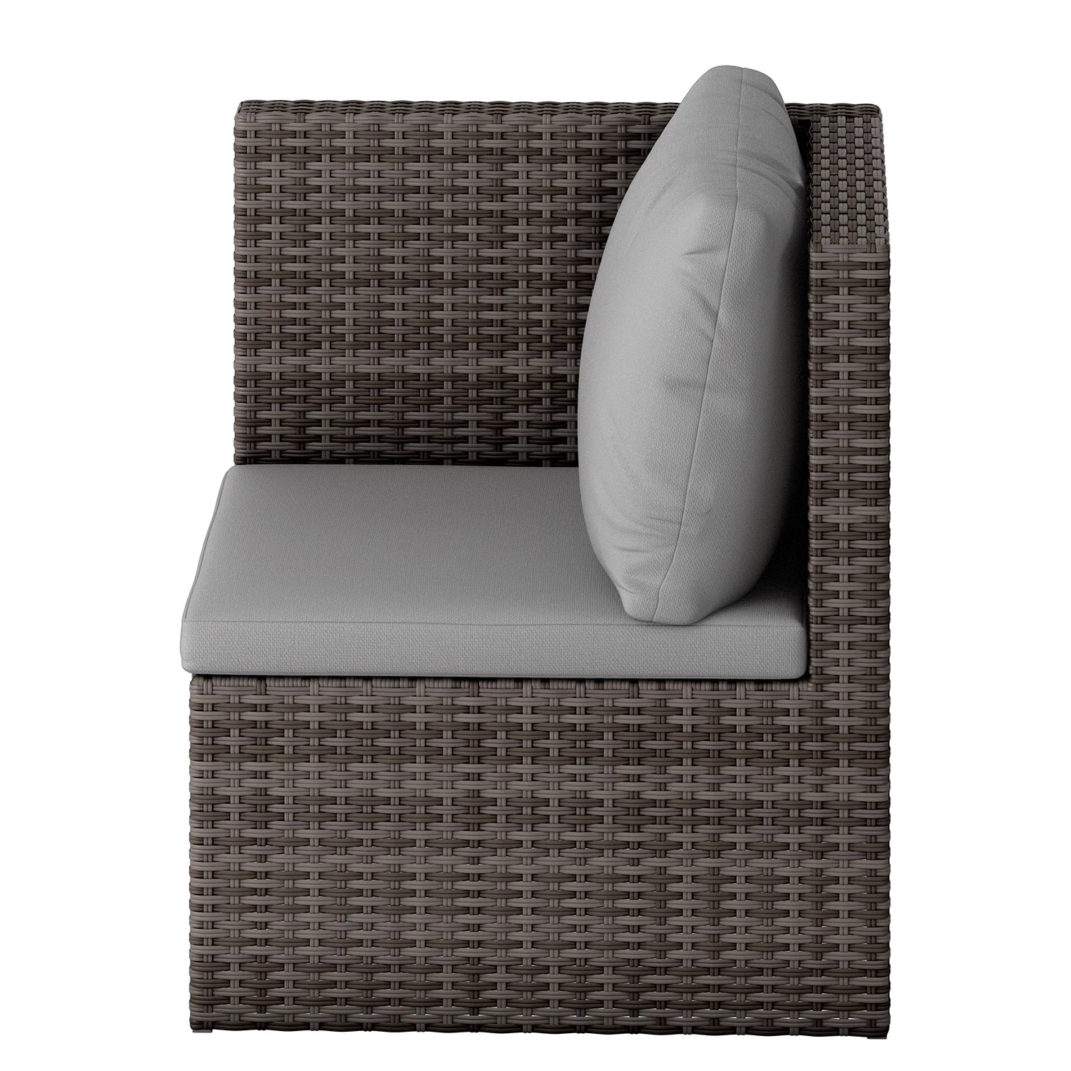 Jardi Ensemble lounge Roizy (6 éléments) - Polyrotin / Tissu - Gris / Acacia 6 Jardi Ensemble lounge Roizy (6 éléments) - Polyrotin / Tissu - Gris / Acacia – Image 6