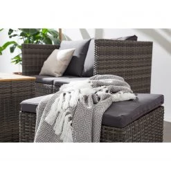 Jardi Ensemble lounge Roizy (6 éléments) - Polyrotin / Tissu - Gris / Acacia 38 Jardi Ensemble lounge Roizy (6 éléments) - Polyrotin / Tissu - Gris / Acacia -Commodes enfant Soldes 1000197007 200616 14035600003 DETAILS P000000001000197007