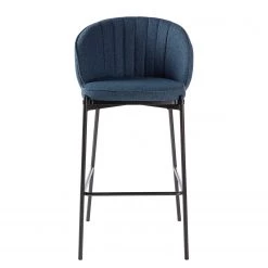 Mørteens Chaise de bar Cantil - Tissu / Acier - Noir - Bleu foncé -Commodes enfant Soldes 1000205102 210119 13042700023 DETAILS P000000001000205102