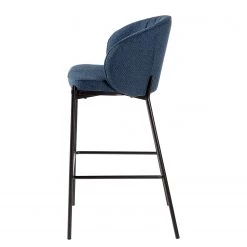 Mørteens Chaise de bar Cantil - Tissu / Acier - Noir - Bleu foncé -Commodes enfant Soldes 1000205102 210119 13042700024 DETAILS P000000001000205102
