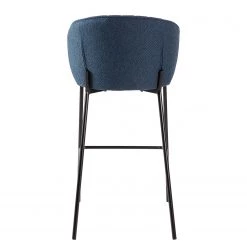 Mørteens Chaise de bar Cantil - Tissu / Acier - Noir - Bleu foncé -Commodes enfant Soldes 1000205102 210119 13042800025 DETAILS P000000001000205102