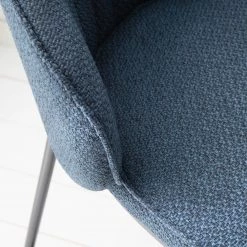 Mørteens Chaise de bar Cantil - Tissu / Acier - Noir - Bleu foncé -Commodes enfant Soldes 1000205102 210311 07561700011 DETAILS P000000001000205102