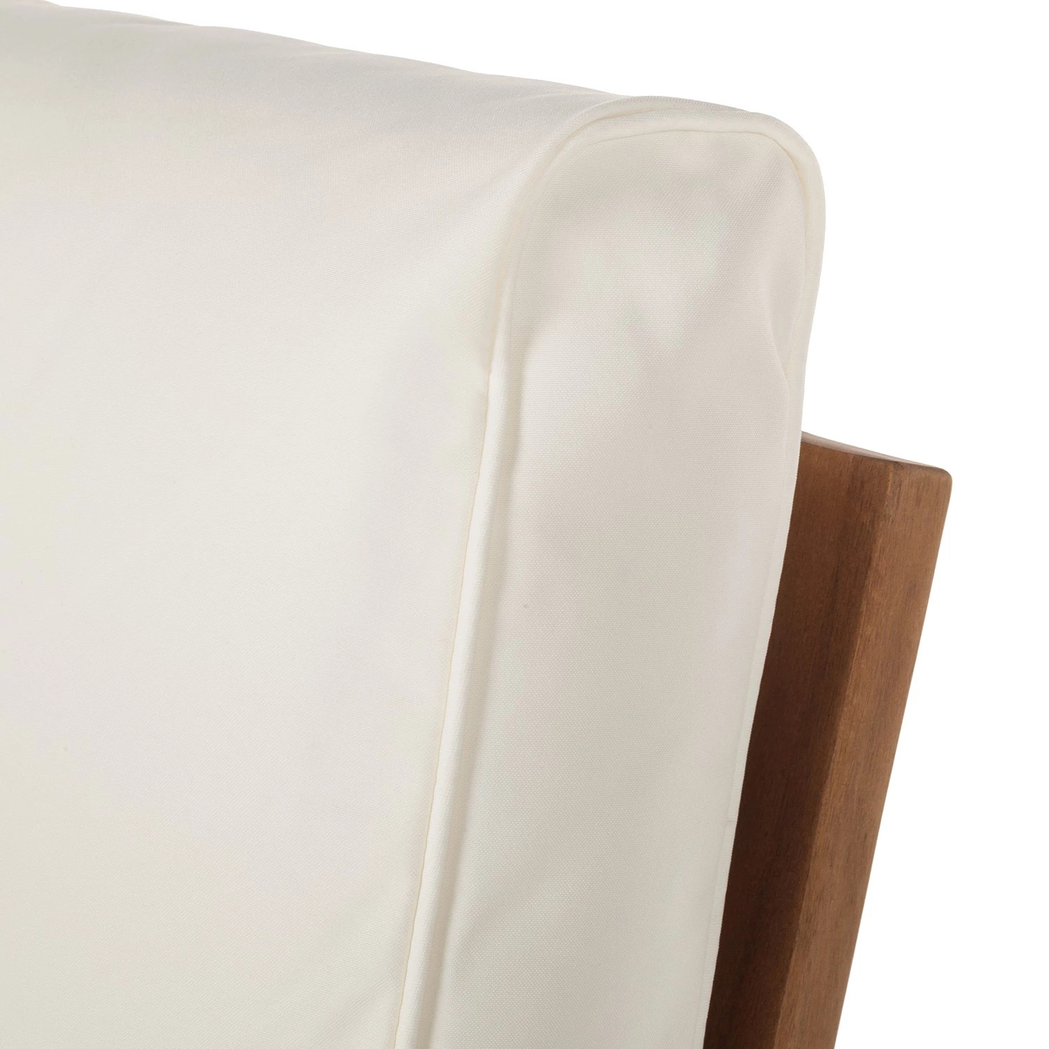 Jardi Salon de détente Lexi I (2 éléments) - Tissu / Acacia massif - Blanc cassé / Marron 6 Jardi Salon de détente Lexi I (2 éléments) - Tissu / Acacia massif - Blanc cassé / Marron – Image 6