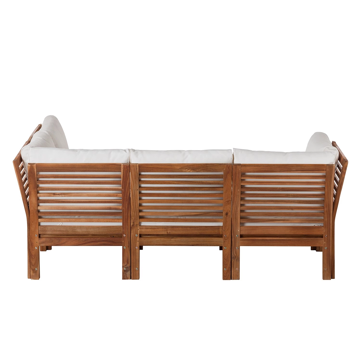 Jardi Salon de détente Lexi I (5 éléments) - Tissu / Acacia massif - Blanc cassé / Marron 8 Jardi Salon de détente Lexi I (5 éléments) - Tissu / Acacia massif - Blanc cassé / Marron – Image 8